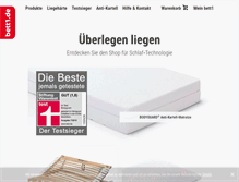 Tablet Screenshot of bett1.de